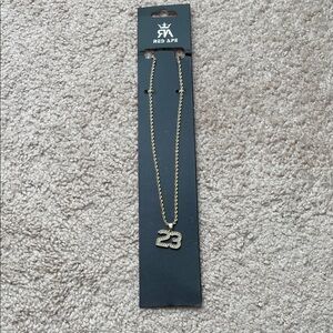 NWT Red Ape Gold Necklace with Jordan Style “23” Pendant